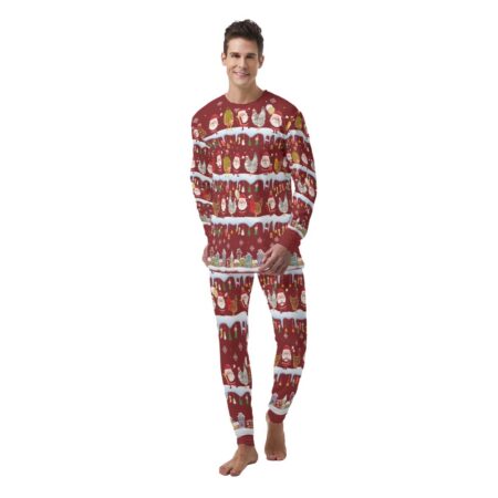 Christmas Chicken Matching Men Family Pajamas