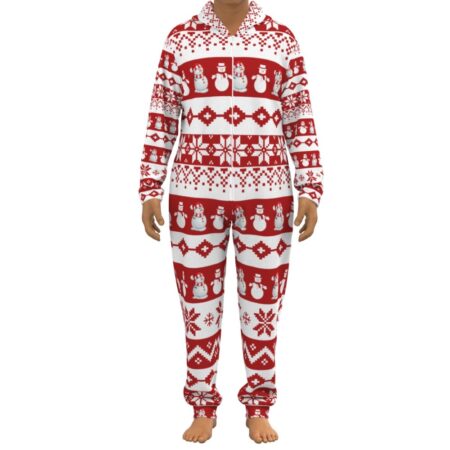 Snowman Matching Christmas Unisex Jumpsuit