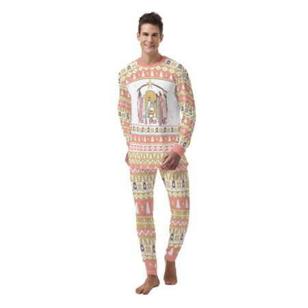 Cozy God Belief Men's Christmas Pajamas