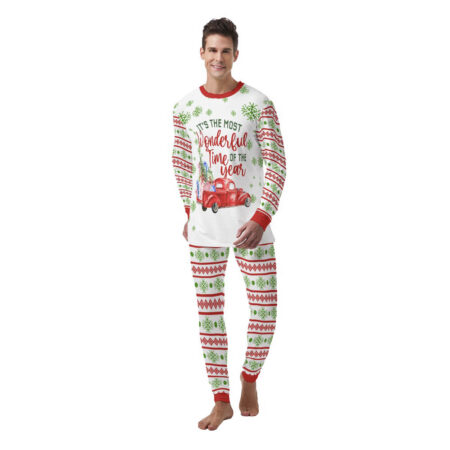 Wonderful Time Men's Christmas Pajamas Set