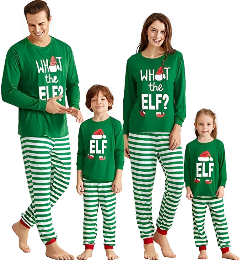 Capture Holiday Magic in Family Photo Elf Christmas Pajamas