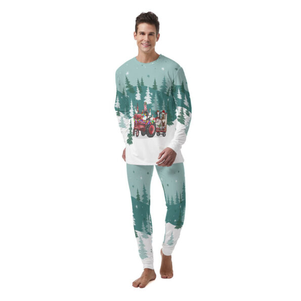 Christmas Farm Animal Men Pajamas Set