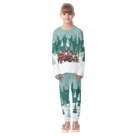 Cute Farm Animal Christmas Kid Pajamas