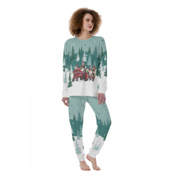 Farm On Christmas Matching Women Pajamas