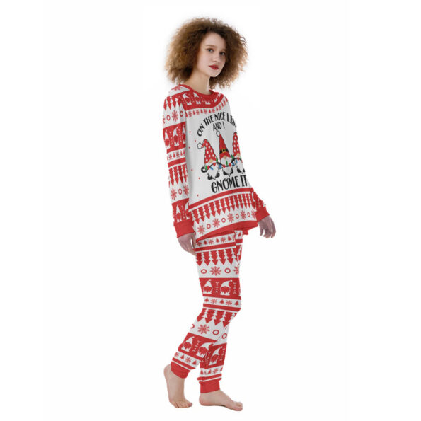 Gnome Christmas Women Pajamas Nice List