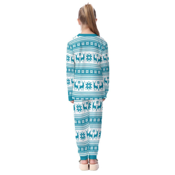 Just Chill Skeleton Christmas Pajamas For Kid Blue