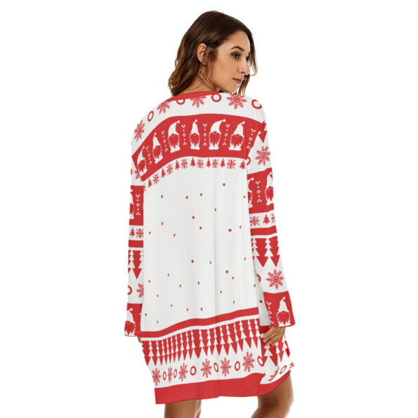 Nice Gnome Women Christmas Loose Dress